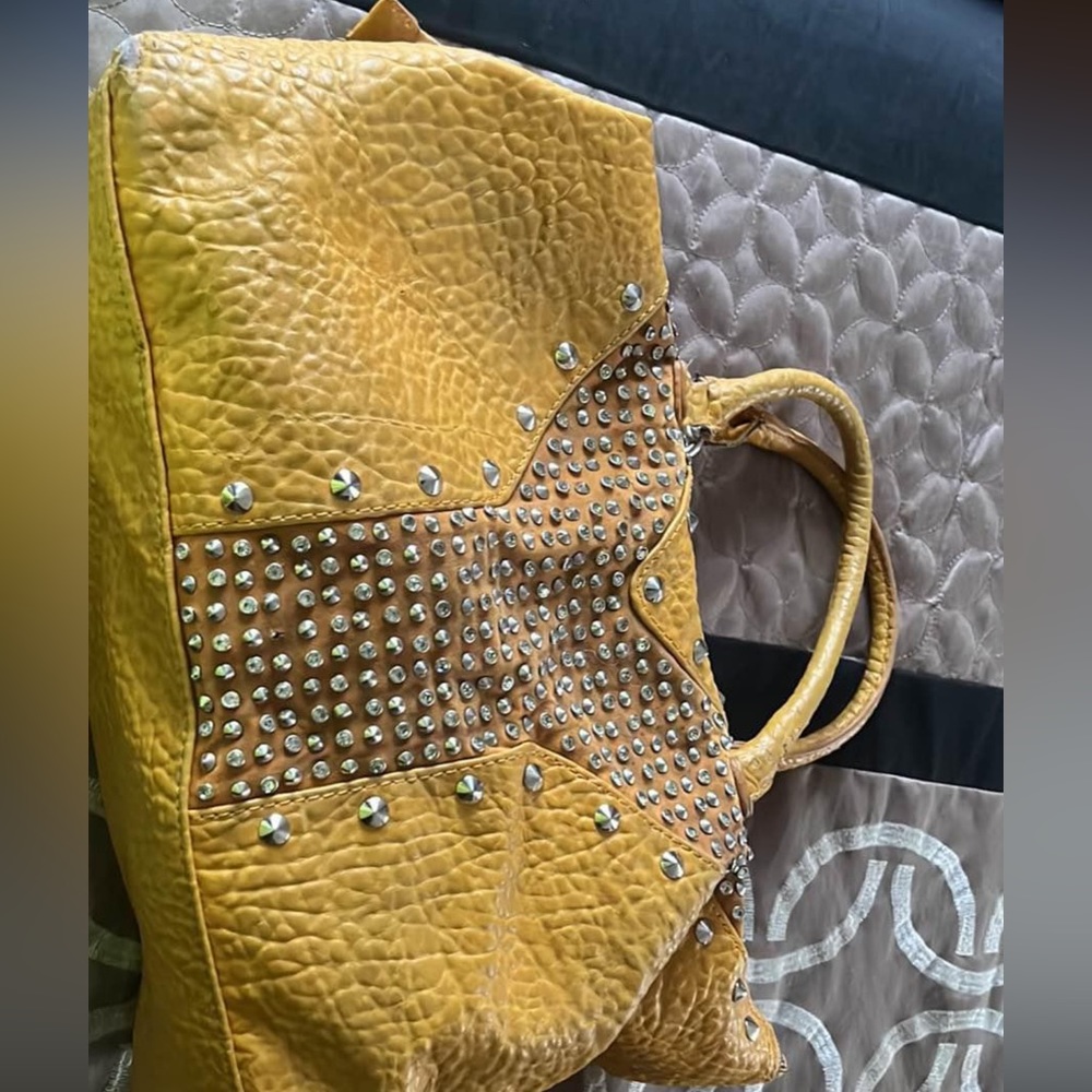 Yellow Purse. Buckle.